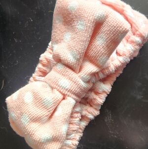 Pink Polka Dot Kids Headband